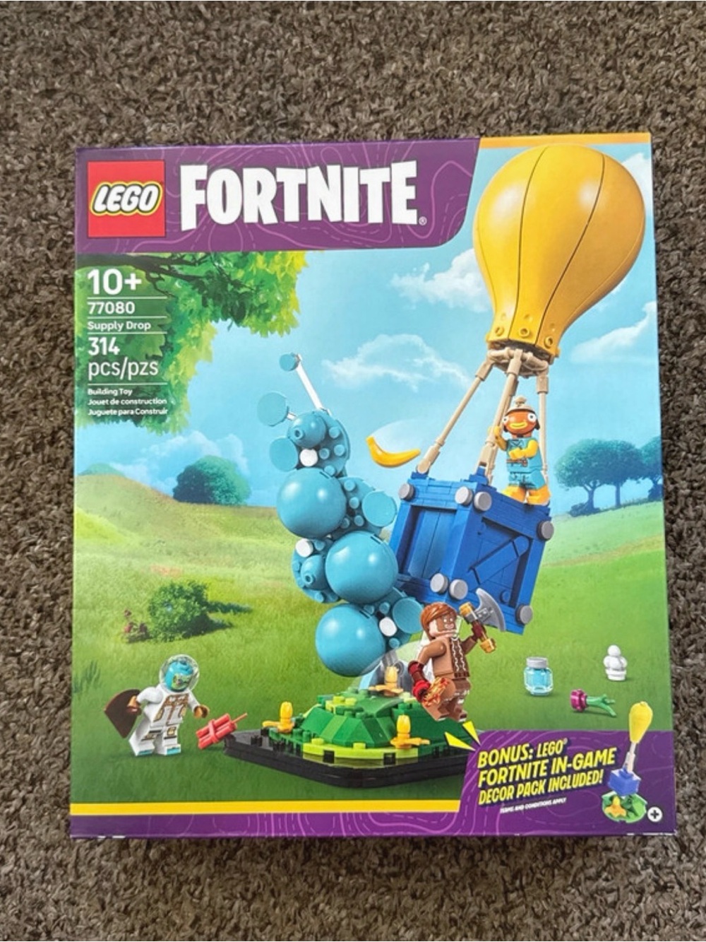 Lego Fortnite Supply Drop Playset - Yellow, Blue & Teal